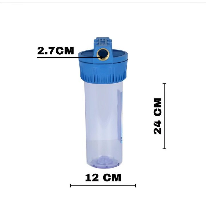 Filtru pentru hidrofor Alimar de 7 inch cu cartus de bumbac inclus, 6 bari