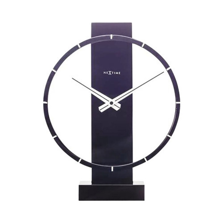 Nextime Carl fekete asztali óra 34x27 cm