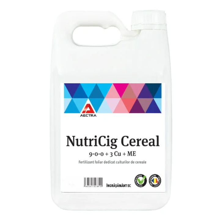 Fertilizant cu continut de azot si cupru, NutriCig Cereal, 10 l