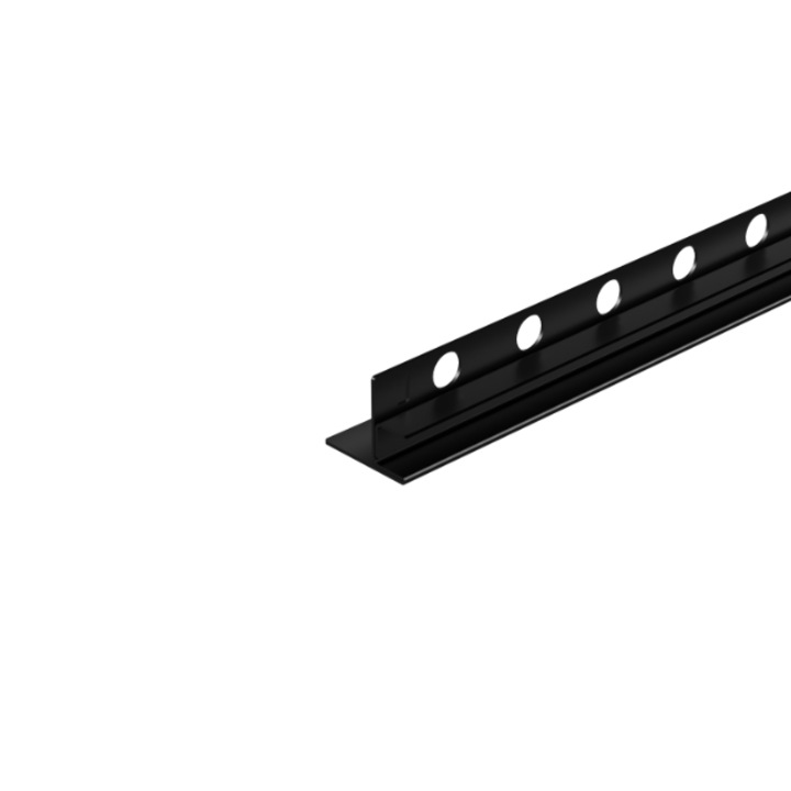 Bara pentru sticla, Balneo, AISI otel inoxidabil, Finisaj Satin, Rezistent la coroziune si zgarieturi, Rezistent la apa, Materiale de inalta calitate, Aplicatie Picatura pentru sticla, 120 x 1.5 x 0.5 cm, Negru