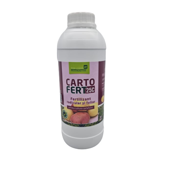 Fertilizant radicular si foliar, pentru cultura cartofului, CARTO FERT 25C, 1l