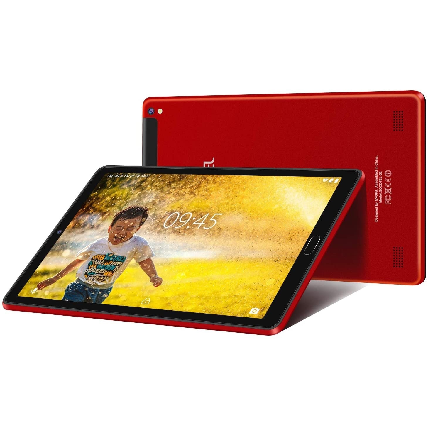 Tableta Goodtel G2, Octa-Core, 10.1", 4GB RAM, 64GB, Camera Duala 5+8MP, Baterie 8000mAh, Wi-Fi, GPS, Rosu
