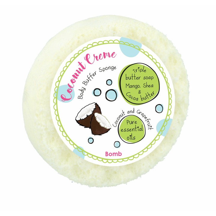 Сапун с масажна гъба Coconut Creme, Bomb Cosmetics