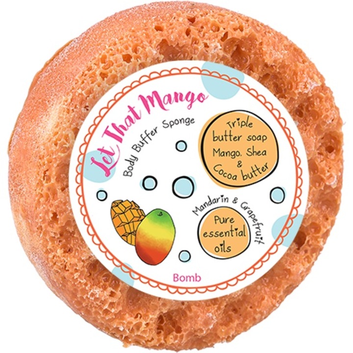 Сапун за масажна гъба Let That Mango, Bomb Cosmetics