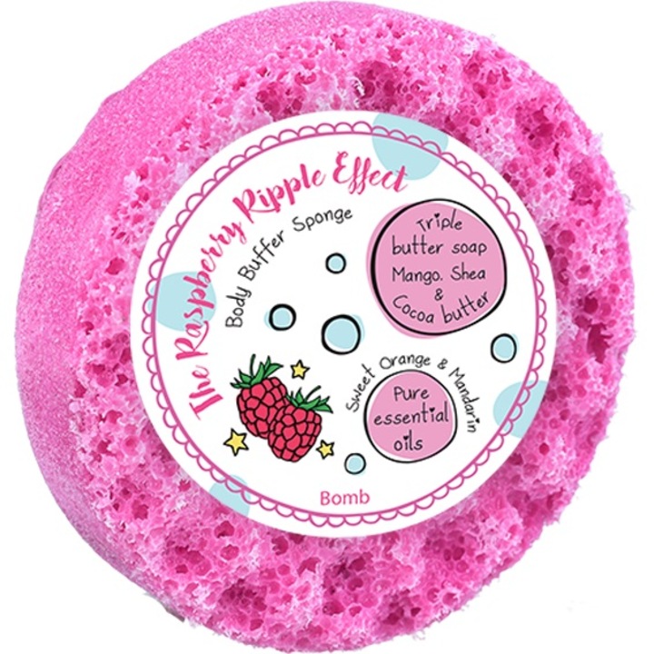 Сапун за масажна гъба Raspberry Ripple Effect, Bomb Cosmetics