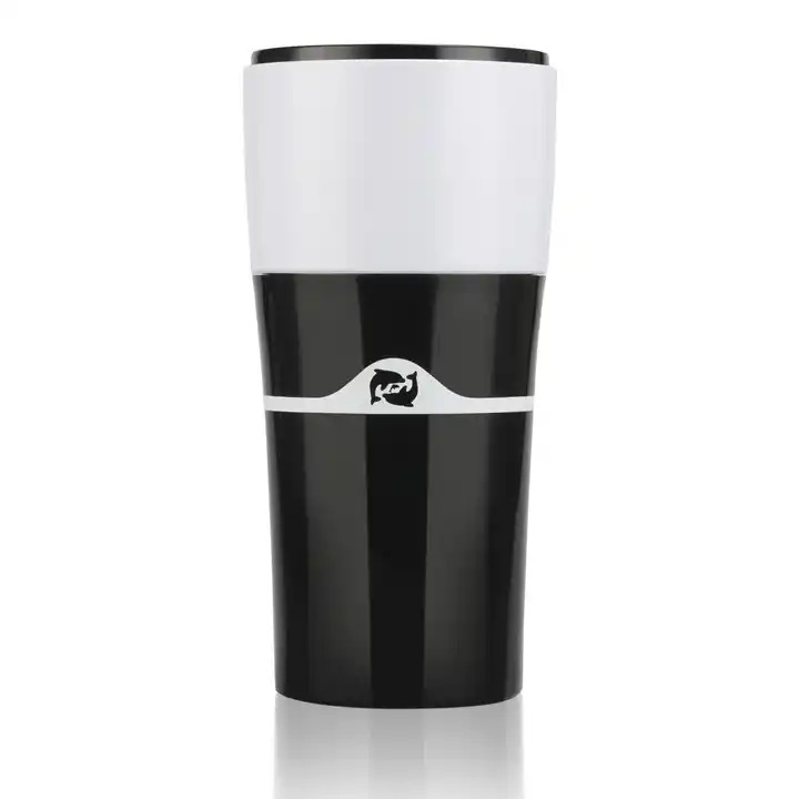 Мултифункционална преносима машина за еспресо, 450 ml, съвместима с K-cup филтри, цилиндрична, черна