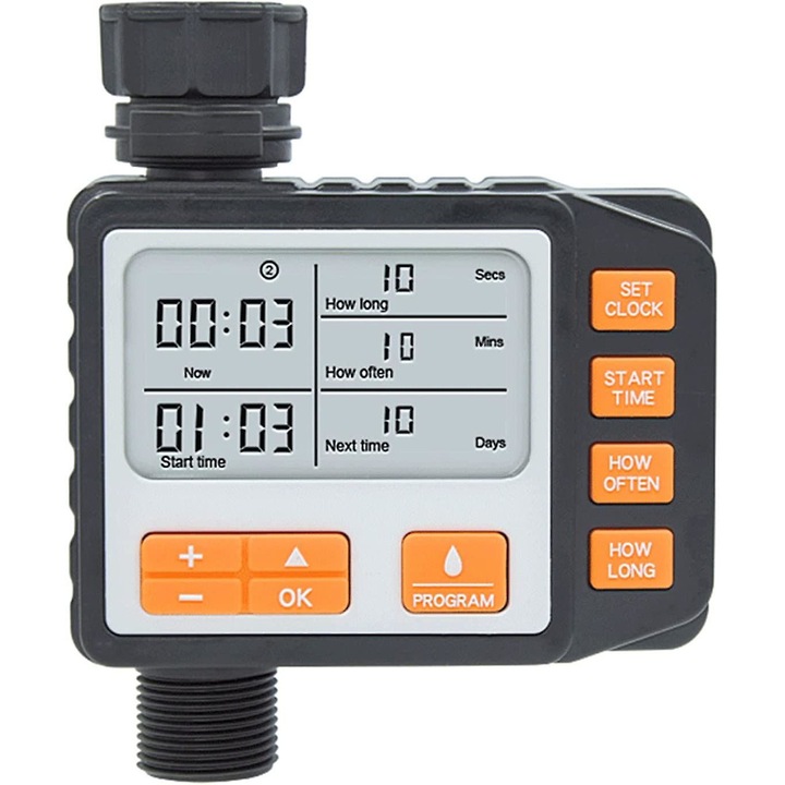 Timer irigare, QttvbTna, LCD, impermeabil
