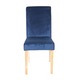 4 db étkezőszék szett, Mendler, ökológiai bőr, kék