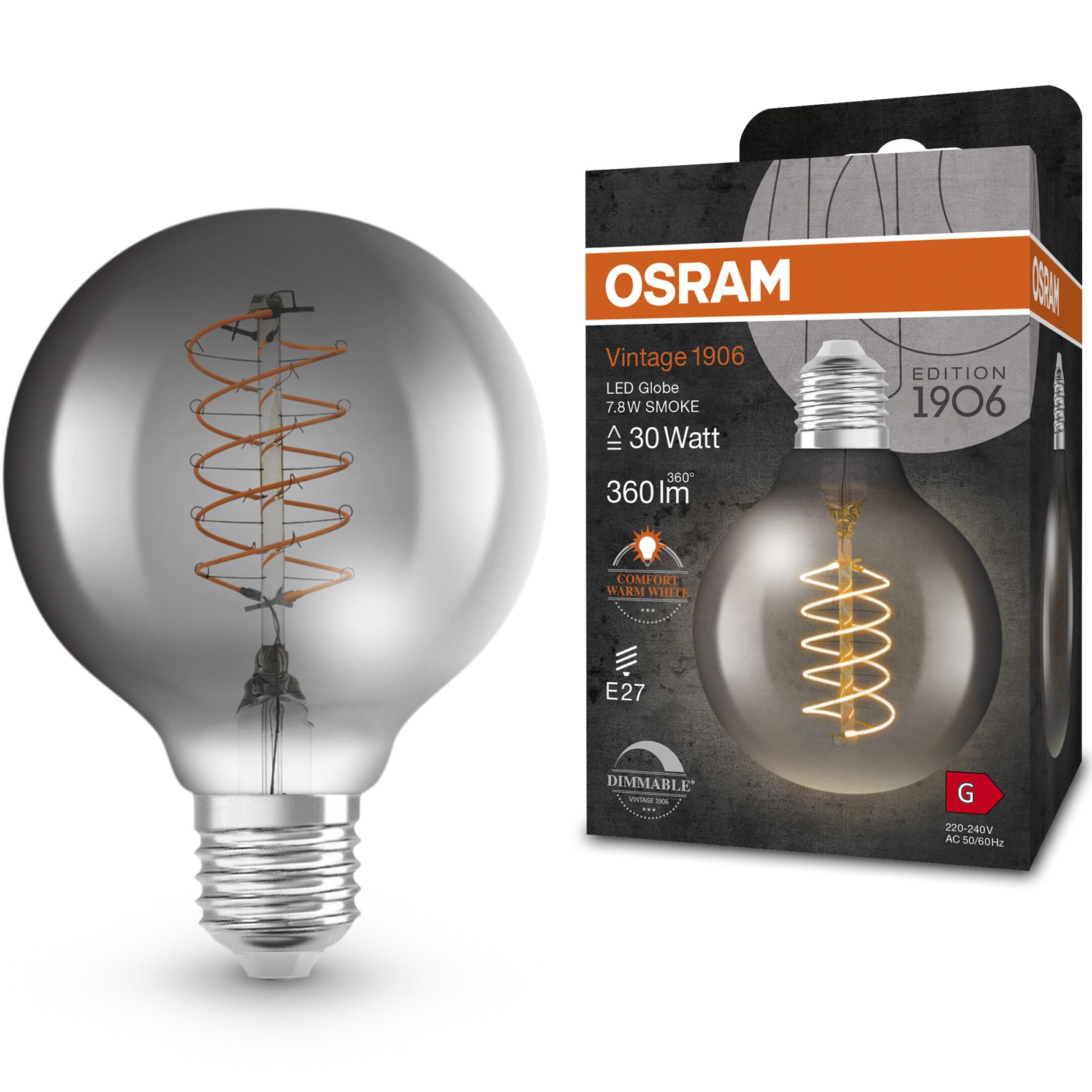LED-Birne E27 MS200 Golden Glass – Dimmbares Glühbirnendesign