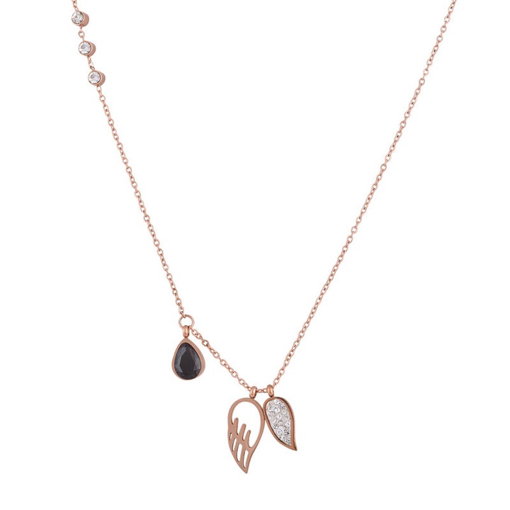 Colier dama, Inox, Auriu roz