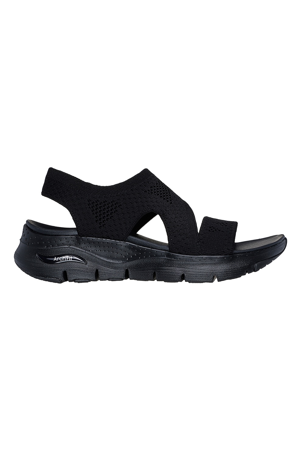 Skechers, Sandale de plasa slip-on Arch Fit-Brightest Day, Negru, 38