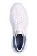 Skechers, Pantofi sport din piele ecologica Cordova, Alb, Albastru, 37