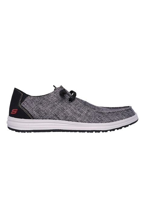 Skechers, Мокасини Melson - Nela с меки стелки, Антрацитно сиво