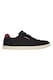 Skechers, Pantofi sport cu garnituri de piele intoarsa ecologica, Negru