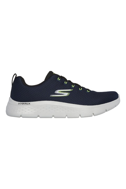 Skechers, Pantofi sport cu Air Cooled Goga Mat™ GO WALK® Flex, Verde lime/Bleumarin