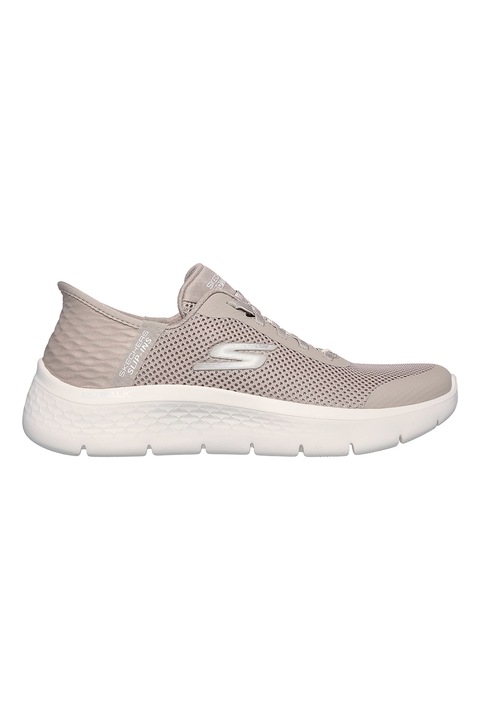 Skechers, Спортни обувки Go Walk Flex Grand Slip-Ins, Сиво-кафяв