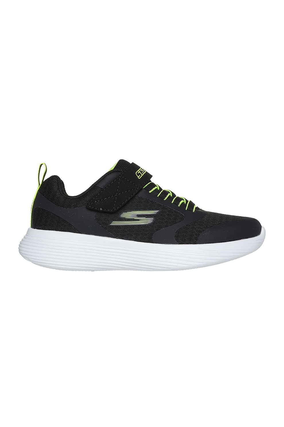 Skechers, Pantofi sport GoRun, Negru, Galben, 29 EU