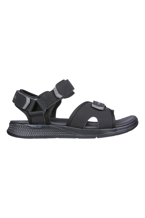 Skechers, GO Consistent Sandal - Tributary Ultra Light tépőzáras szandál, Fekete