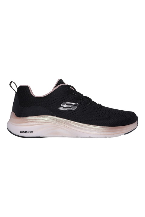 Skechers, Мрежести спортни обувки Vapor Foam-Midnight Glimmer със синтетика, Черен/Бледо розово