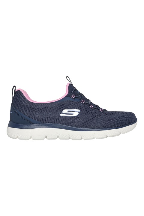Skechers, Мрежести спортни обувки без закопчаване, Тъмносин