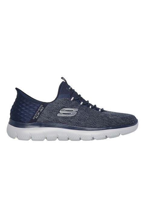 Skechers, Мрежести спортни обувки с лого, Тъмносин