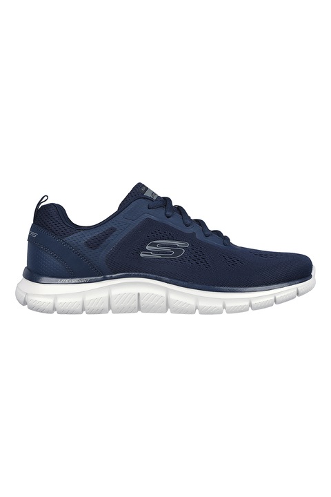 Skechers, Pantofi sport cu sireturi Track Broader, Bleumarin