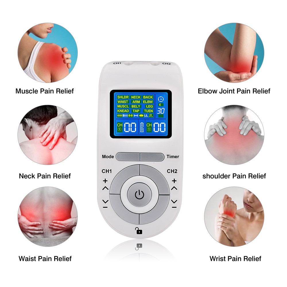Aparat de masaj, Electrostimulare, Afisaj digital, Alb - eMAG.ro