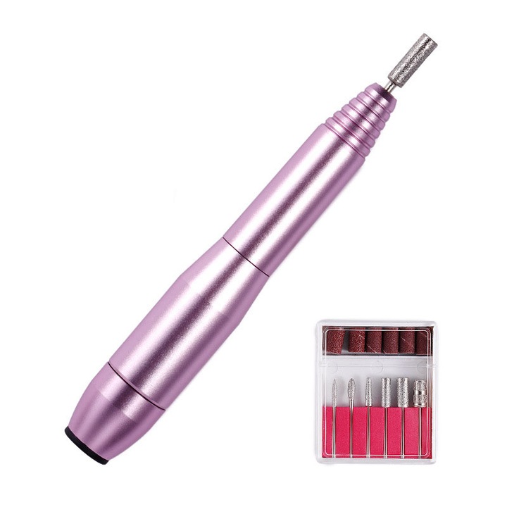 Pila electrica, 20.000 rotatii, 20W, 12x2x2cm, mov