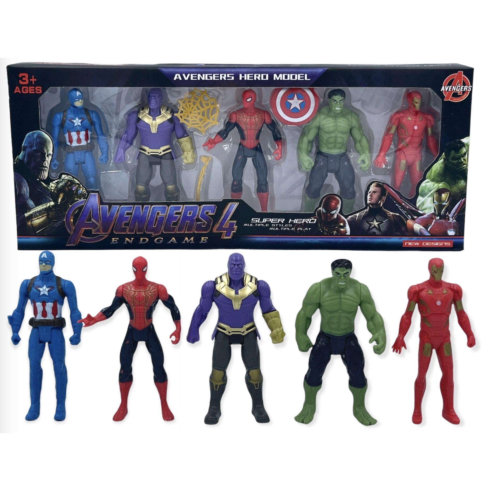 Set figurine Marvel, Avengers, Plastic, 11 cm - eMAG.ro