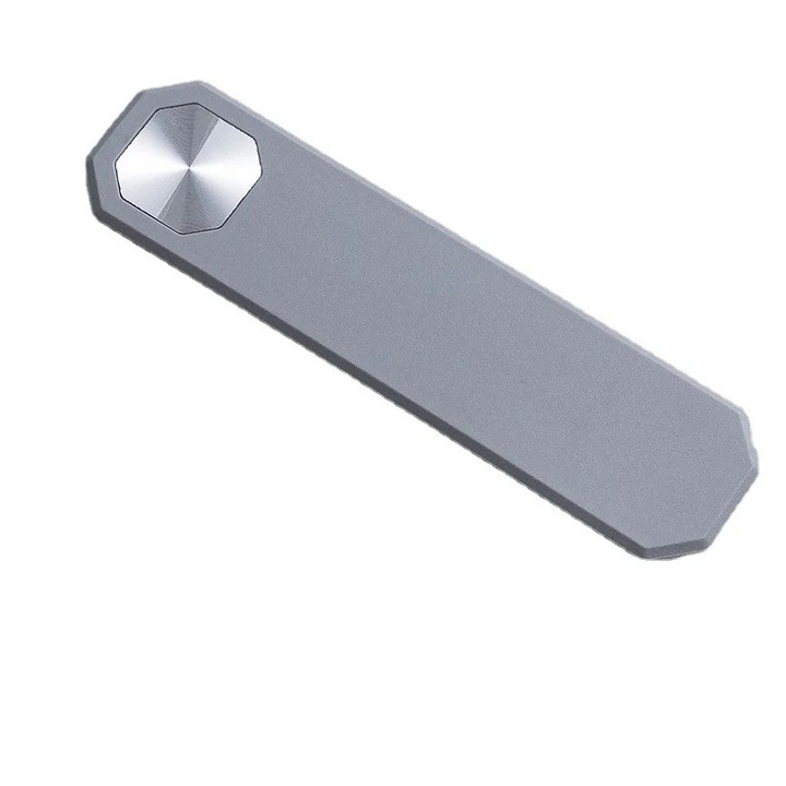 Suport OZ OCTA din plastic pentru telefon/tableta de Laptop / Monitor, Magnetic, Universal, cu prindere auto-adeziva 3M, Pliabil si Portabil cu multiple reglaje, Utilizare concomitenta Laptop si Telefon, Gri
