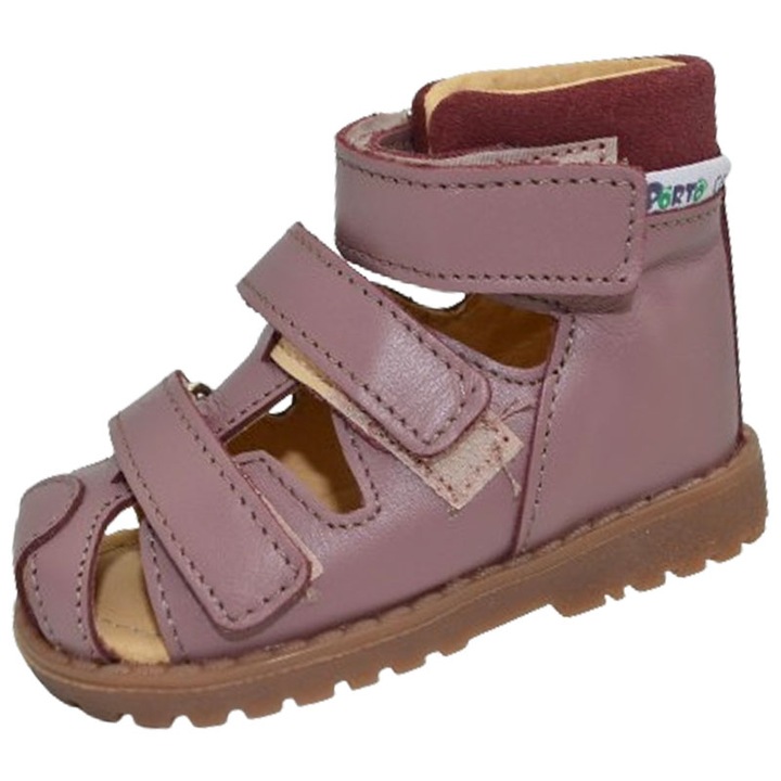 Профилактични кожени сандали за момиче Mrugala Porto 1388-04-31, Розови 105033