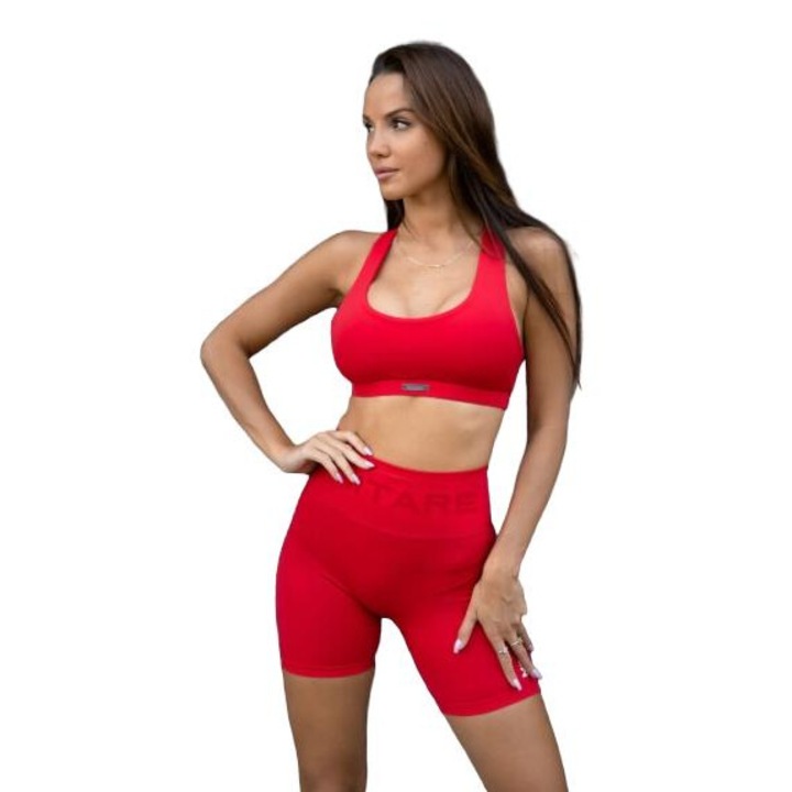 Pantaloni scurti dama, Mitare, Nylon, Rosu, L