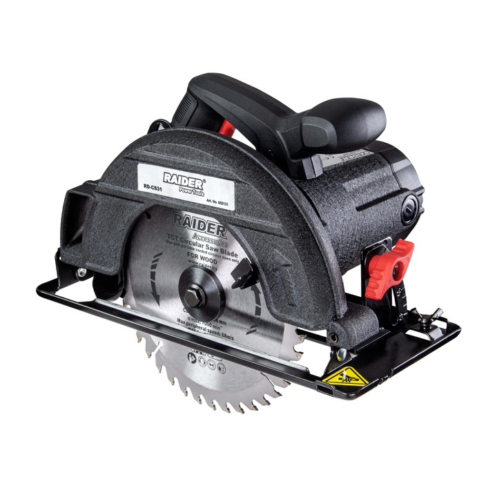 Ръчен циркуляр Raider RD-CS31, 1800W, Черен