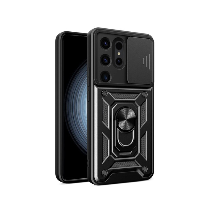 Калъф за Samsung Galaxy S24 Ultra, Techsuit CamShield Series, Черен