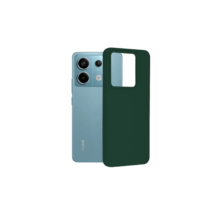 Кейс за Xiaomi Redmi Note 13 Pro / Poco X6 Pro - Techsuit силикон, зелен