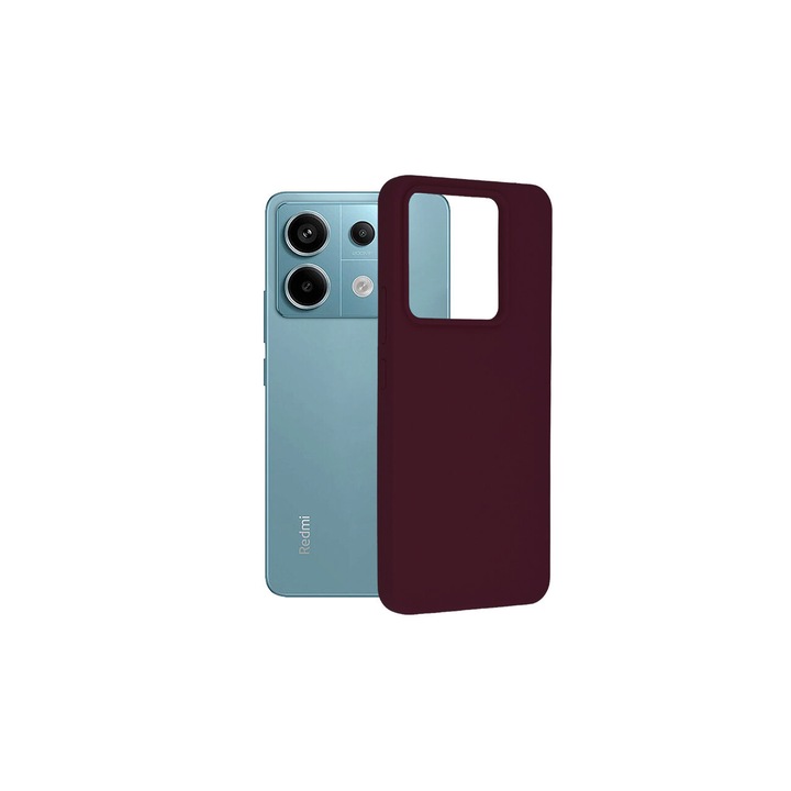 Xiaomi Redmi Note 13 Pro / Poco X6 Pro tok - Techsuit Soft Edge szilikon - szilva lila