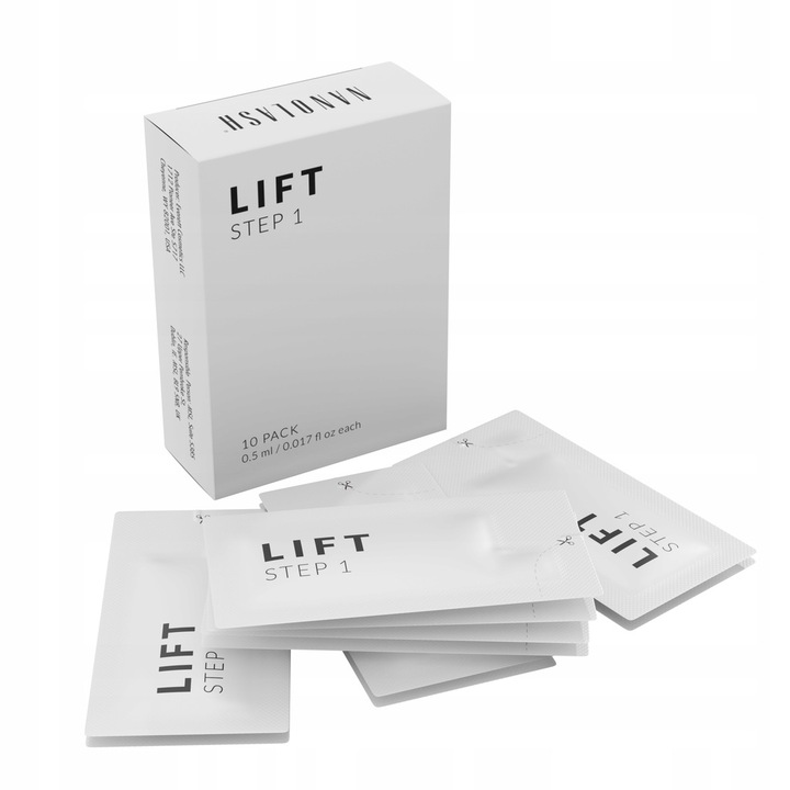 Set Activator Nanolash Pasul 1, pentru liftingul si laminarea genelor, 10 bucati