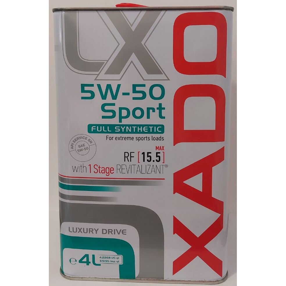 Синтетично моторно масло XADO, 5W-50 SN Luxury drive, 4л - eMAG.bg