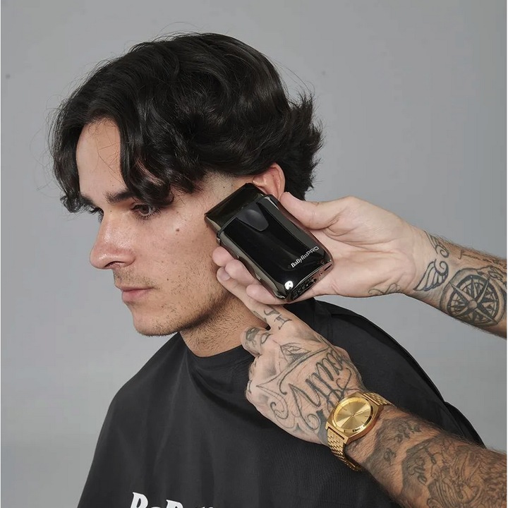 Aparat de ras profesional Babyliss Pro UV Double Foil Metal Shaver