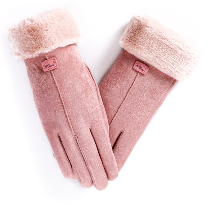 Дамски зимни ръкавици Warm Touch Gloves - Елегантно розово