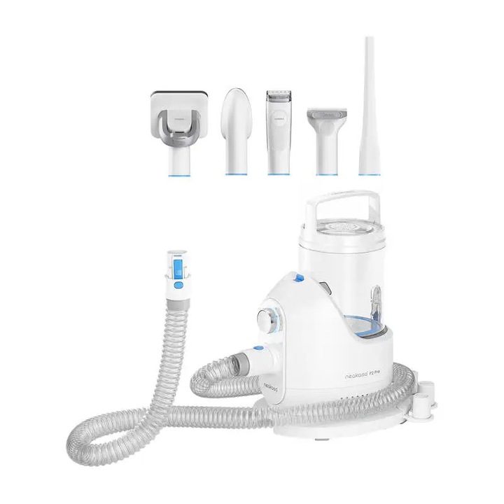 Kit 5 in 1 intretinere animale de companie Neakasa P2 Pro cu masina de tuns, cu aspirator