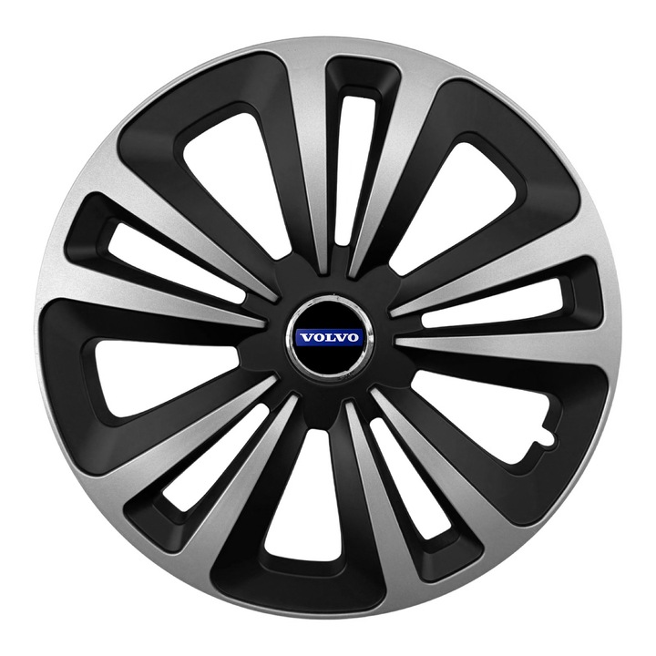 Set 4 Capace Roti AutoSSF ® R16, Potrivite Jantelor de 16 inch, pentru Volvo, Model TERRA II bicolor