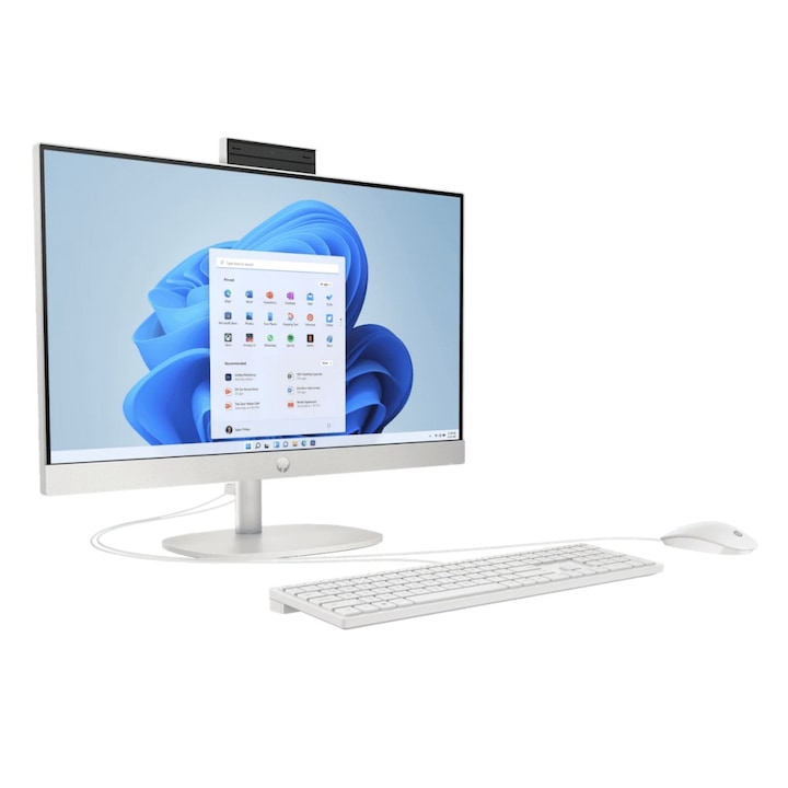 All in one PC HP Pavilion All-In-One Intel Core i5-1335U 23.8inch FHD IPS 16GB RAM 512GB SSD FREE DOS Shell White, 978B5EA, Intel Core i5 (13th Gen) 1335U up to 4.6 GHz (P-core) / 3.4 GHz (E-core) 10-core, Intel Iris Xe Graphics, 16 GB DDR4 3200 MHz