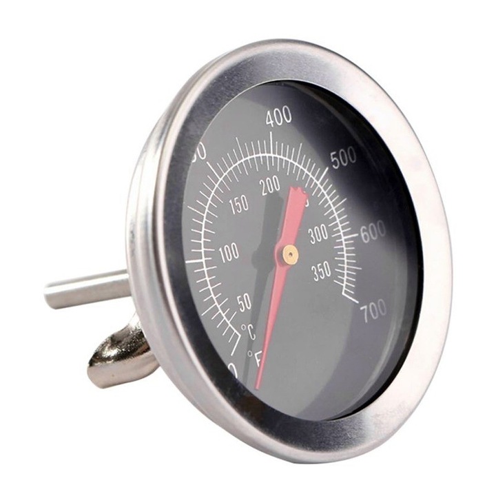 Termometru pentru gratar, 350 de grade, Inox