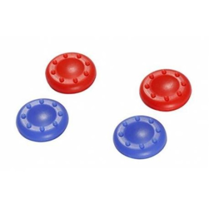 Snakebyte W026000, PS4 Kontroller, Kék / Piros hüvelykujj csúszásgátló (4 db)