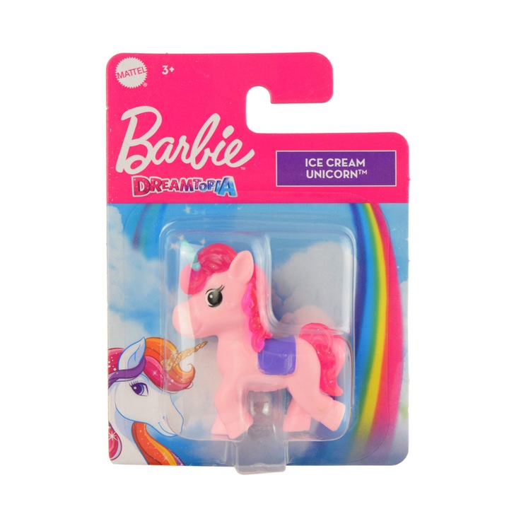 Barbie Dreamtopia rózsaszín unikornis figura – 5x6 cm