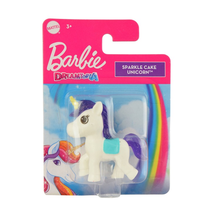 Barbie Dreamtopia fehér unikornis figura – 5x6 cm