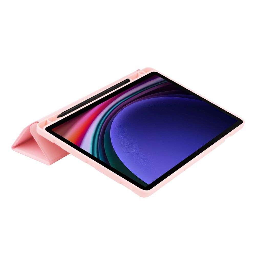 Husă inteligentă pentru tabletă Samsung Galaxy Tab S10 Lite de 10,9 inci (SM-X400, SM-X406) - roz, cu suport pentru creion