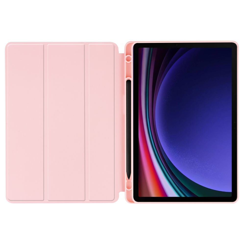 Husă inteligentă pentru tabletă Samsung Galaxy Tab S10 Lite de 10,9 inci (SM-X400, SM-X406) - roz, cu suport pentru creion