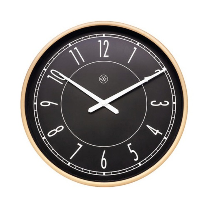 Ceas Perete Jason Negru Ø 30 Cm